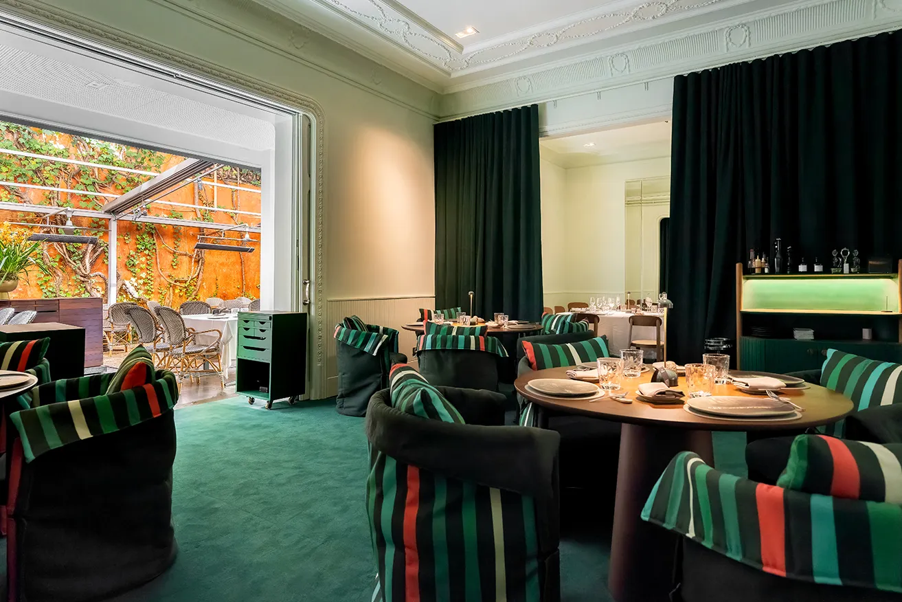 Salón del restaurante Windsor en Barcelona